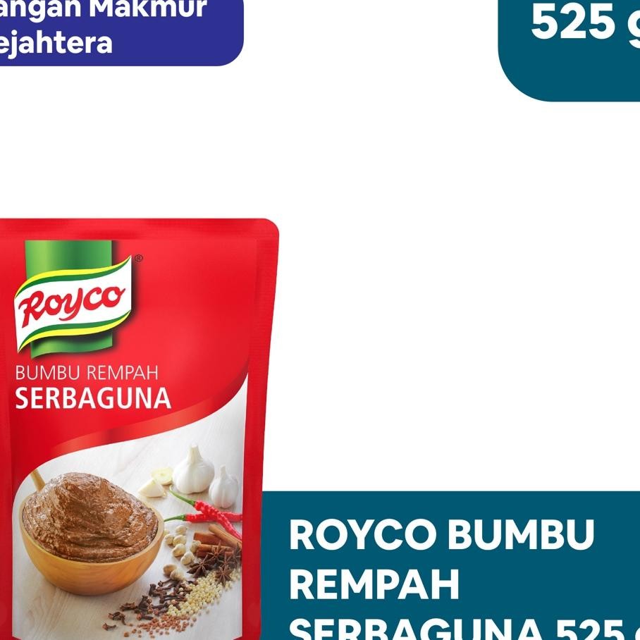 

Royco Bumbu Rempah Erbaguna Bumbu Rendang 525 Gr