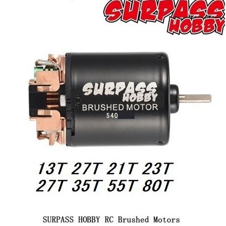 Promo Surpass Hobby 540 13T 17T 21T 23T 35T 55T 80T 540 550 Brushed Motor COD