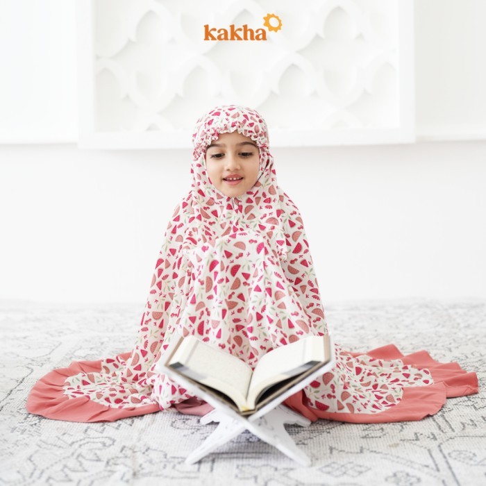 Kakha - Mukena Anak Aqsa Series (1-9 Tahun) / Mukena Couple Ibu Anak / Mukena Rayon / Mukena Balita