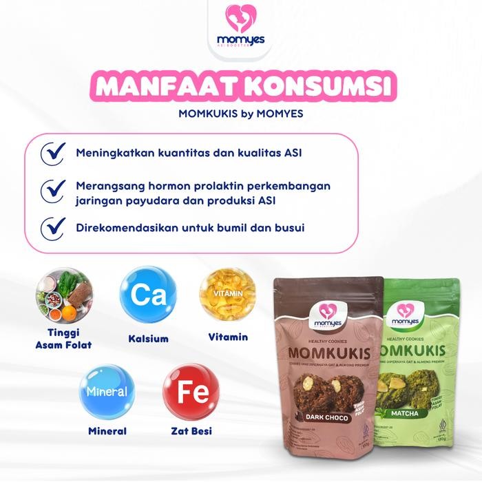 

BARANG TERLARIS MOMKUKIS MOMYES - Rasa Dark Choco (2 PCS) - Cemilan Ibu Hamil dan Menyusui Busui