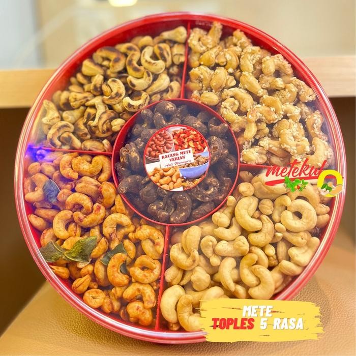 

BARANG TERLARIS (Mix 5 Rasa Toples) Kacang Mete 5 Rasa Food Snacks Mede