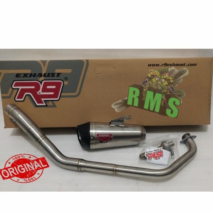 Miliki Knalpot R9 New Alpha Series Ss Yamaha Xsr 155 / R15 V2 / R15 V3 V4 Vva