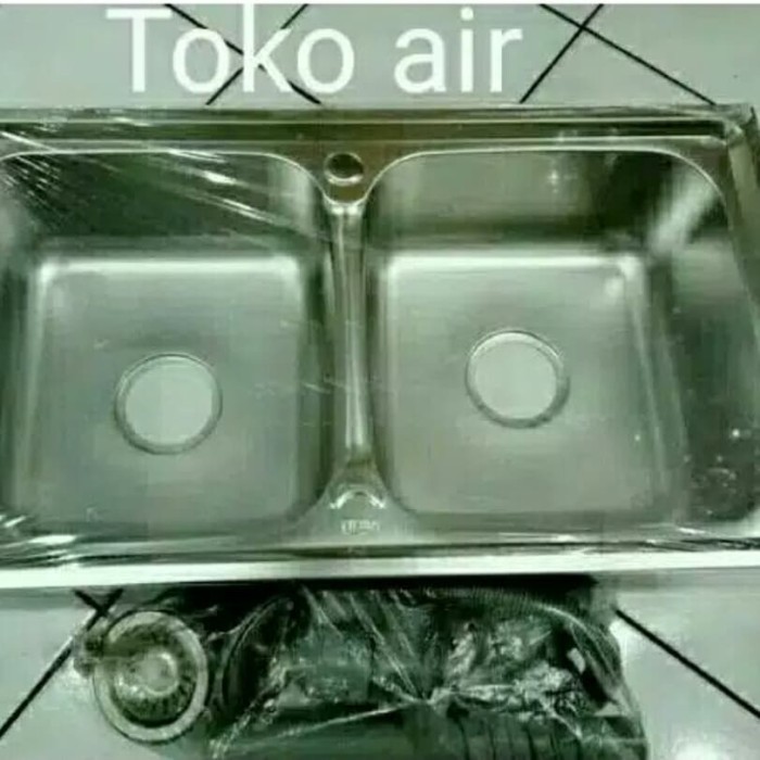 Sink/Tempat cuci piring Filtra 2 lubang khusus Gosend Jabodetabek