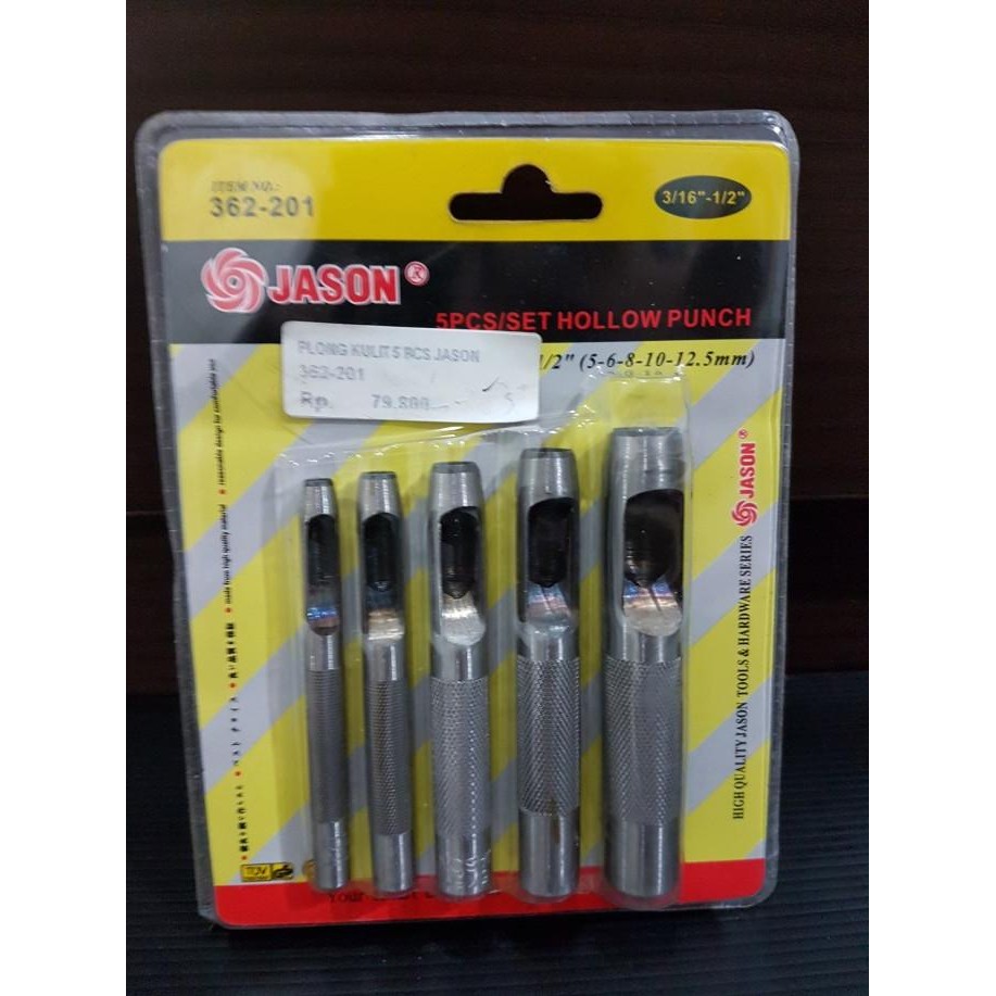 

Terlaris Plong Set Jason isi 5 pcs / Hollow Punch Jason / Alat Pembuat Lubang SALE
