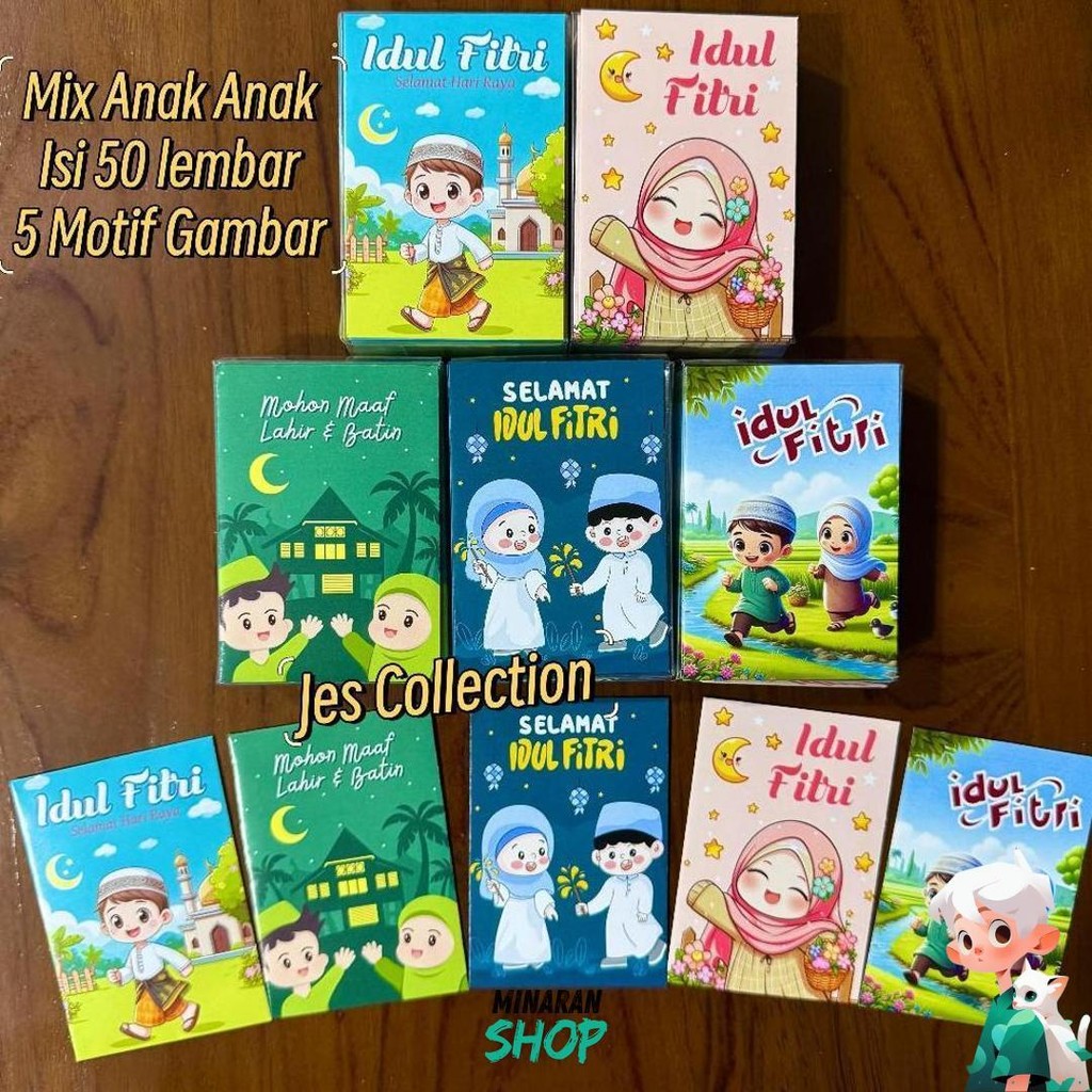 

Amplop Lebaran Idul Fitri Isi 50 Lembar Amplop Karakter Angpao Lucu Terbaru Sale