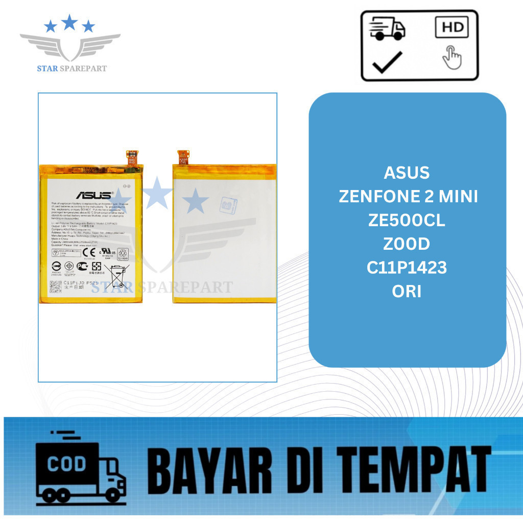 BATERAI ASUS ZENFONE 2 MINI / ZE500CL / Z00D / C11P1423