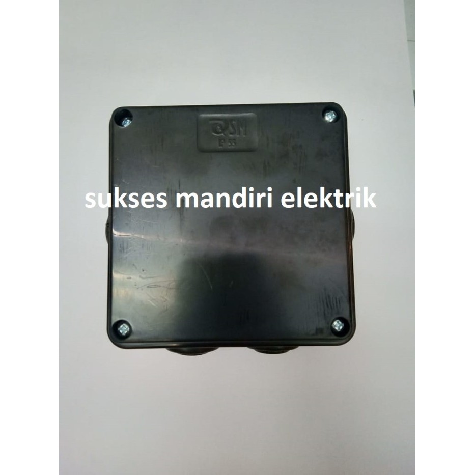 Duradus abu 6 lubang 100x100x50HITAM / junction box 10cm/box cctv 10cm