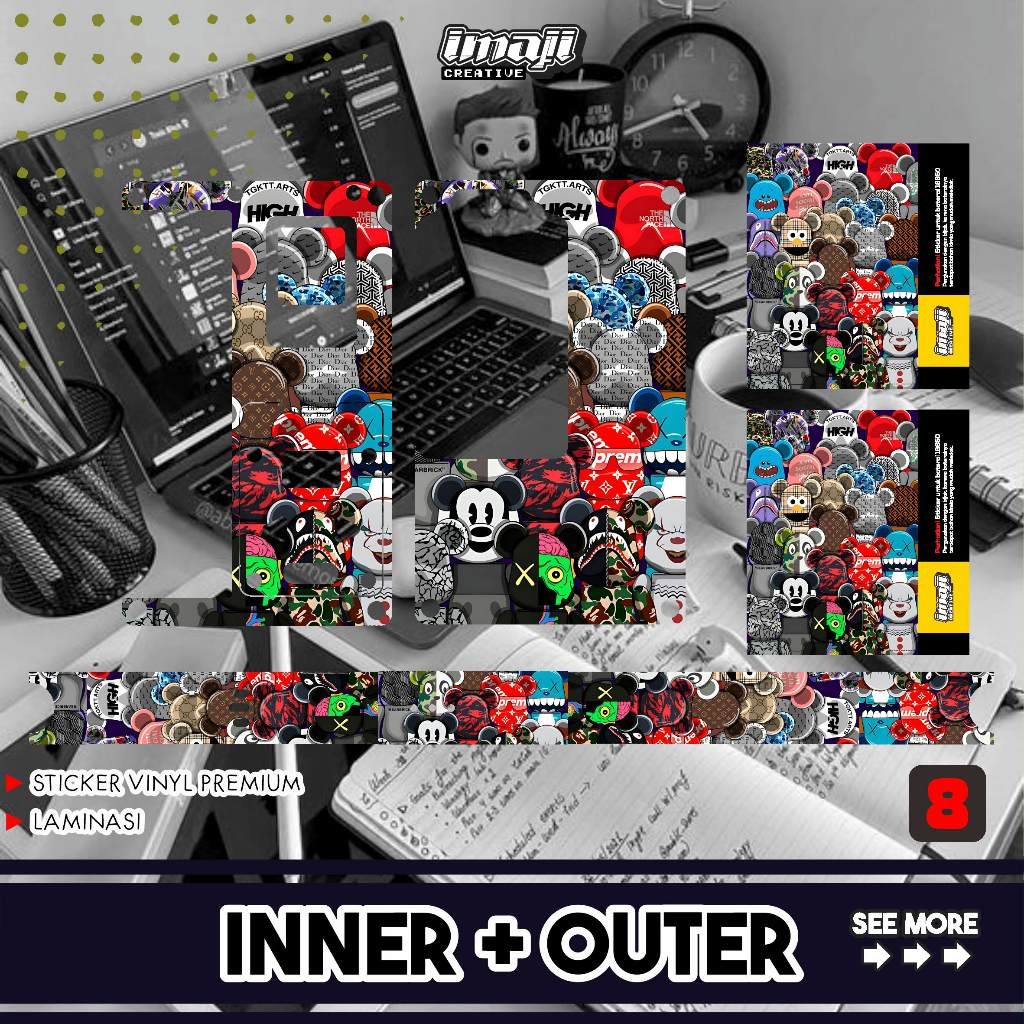 

Premium Cut - Stiker B80 Imaji Creative 8 Garskin Stiker / Case Custom Terlaris 2PCS/ Fullbody