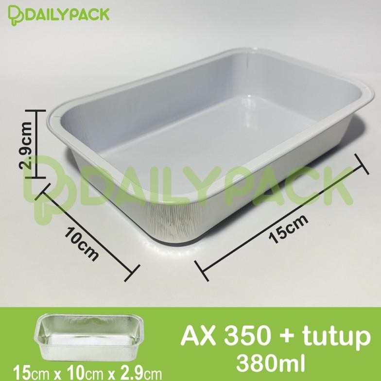 Bisa COD ALUMINIUM FOIL CUP AX 350 + TUTUP FOIL ||