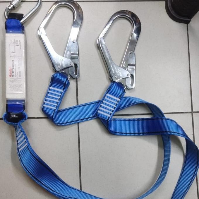 

Promo LANYARD ABSORBER DOUBLE BIG HOOK WEBBING MERK HAIDAR /TERLARIS COD