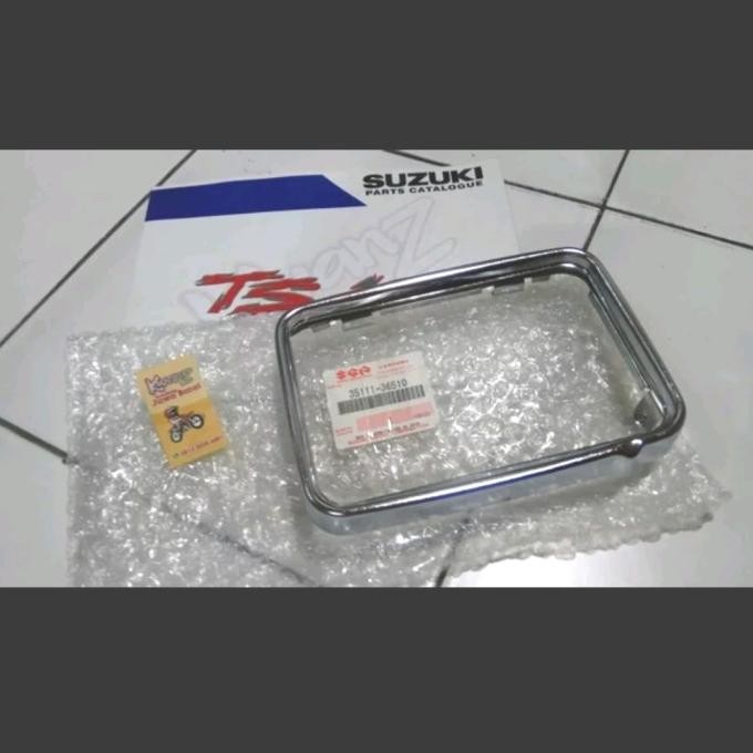 lis Lampu depan Suzuki Ts125 lis headLamp Suzuki Ts125 besi batok lampu Suzuki Ts125 frame Lampu dep