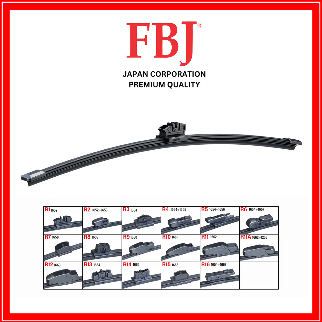 WIPER BELAKANG Mercedes Benz Mercy C200 2015-2018 FBJ FRAMELESS JAPAN QUALITY WIPER MOBIL BELAKANG R
