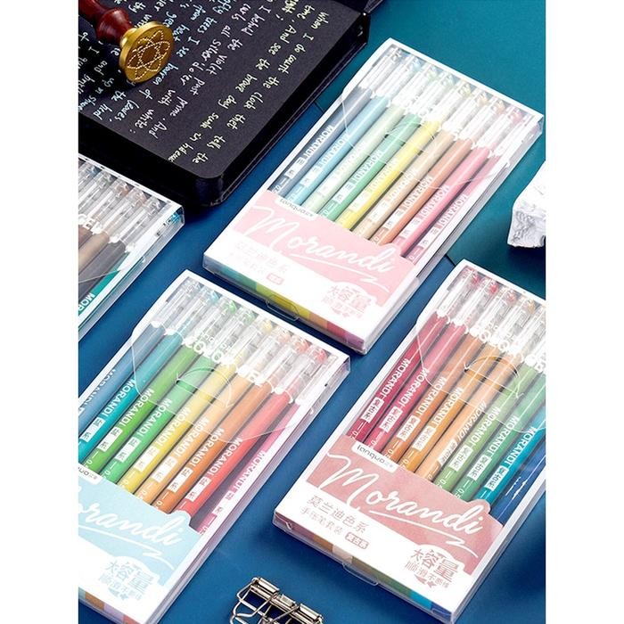 

PROMO PULPEN WARNA WARNI 1 SET 9 PCS / GEL PEN/PENA WARNA WARNI / MORANDI GEL PEN SKIN COLOR PULPEN