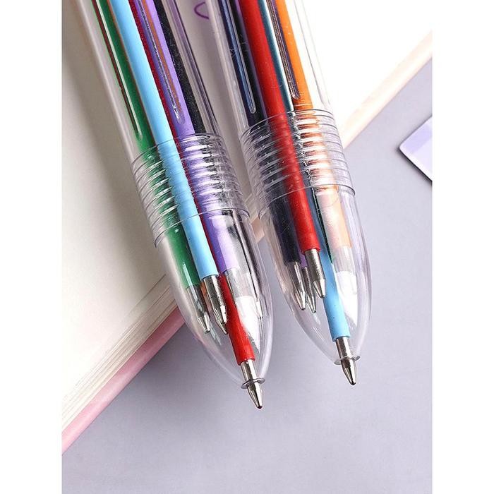 

PROMO 6 WARNA PULPEN BALL PEN / PULPEN / PENA- PULPEN TRANSPARAN PENA BALLPONT PEN - QIQI TREASURE