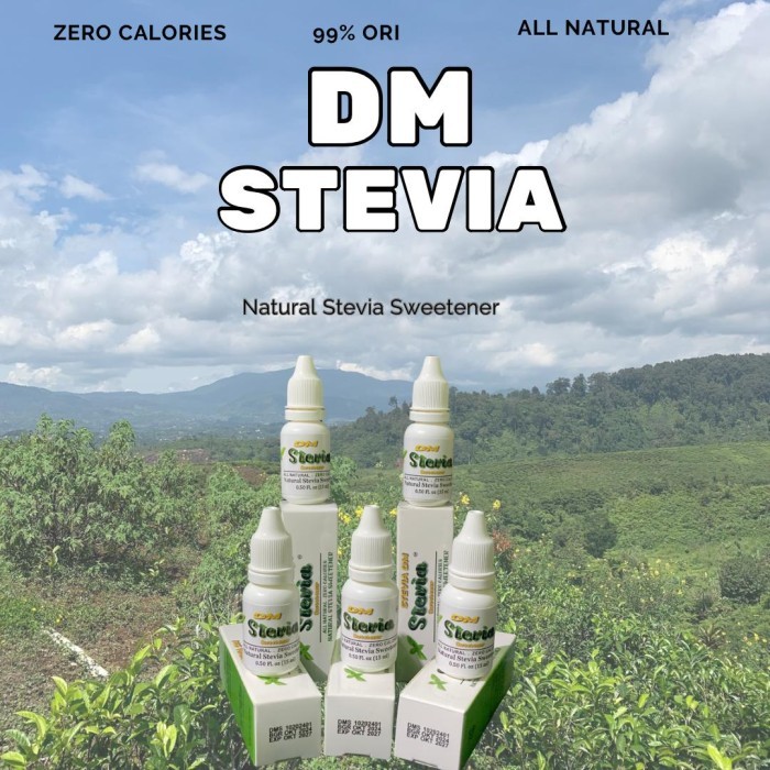 

ORIGINAL DM STEVIA - Pemanis Alami Nol Calori Cegah Diabetes Tanpa Takut Manis PREMIUM