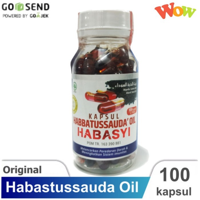 

ORIGINAL Kapsul Minyak Habatusauda Habasyi Oil Habbatussauda Murni - Isi 100 PREMIUM