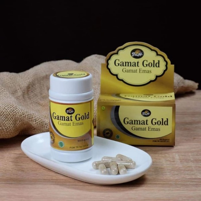 

ORIGINAL Kapsul Gamat Gold JNH / Gamat Emas 60 Kapsul PREMIUM