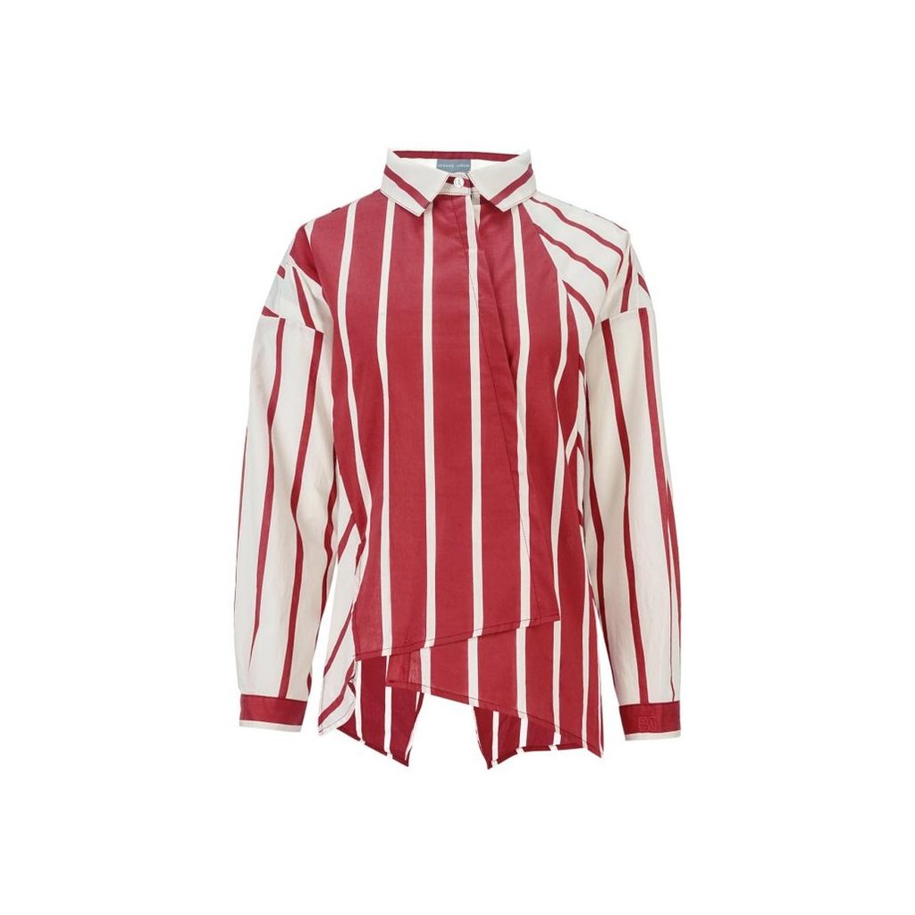 Benang Jarum - Sienna Striped Shirt - Cherry