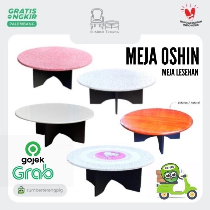 Meja Oshin Bulat Meja Osin Meja Lesehan Meja Tamu Kayu Coffee Table Original Dan Terpercaya
