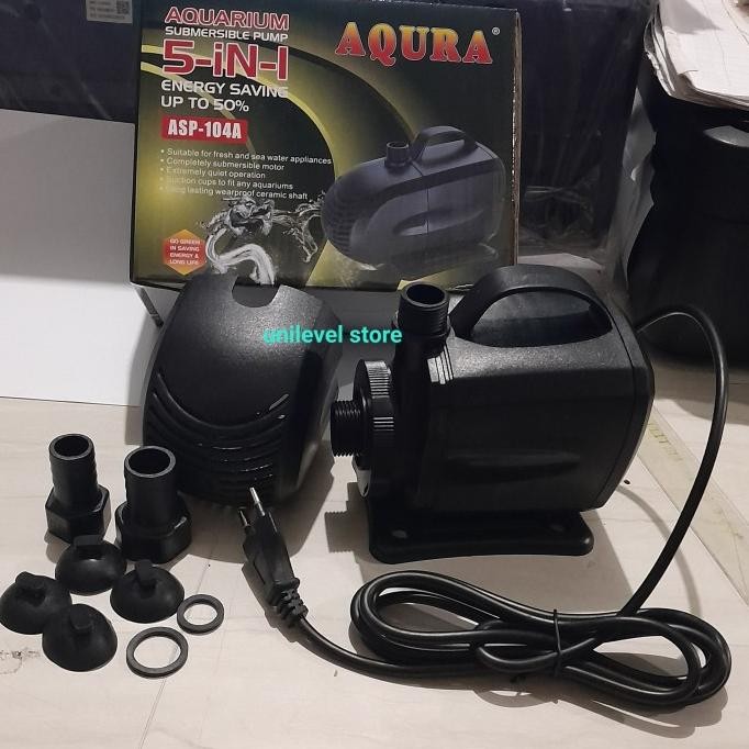 Pompa Celup Air Kolam Energy Saving Aqura Asp 104A Tokosimbah00