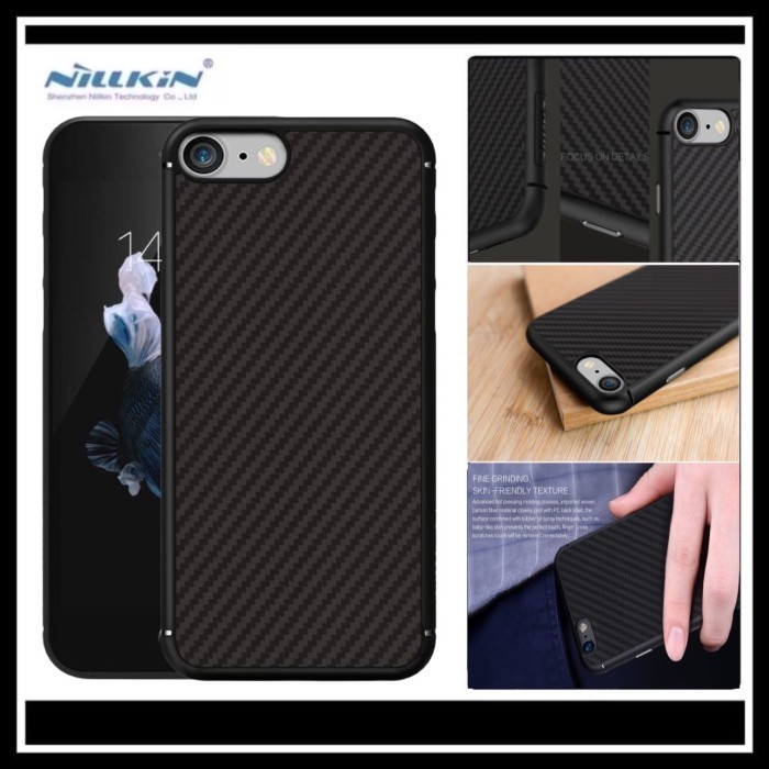 IPhone SE 3 SE3 2022 / SE2 SE 2 / SE 2020 Nillkin Synthetic Fiber Carbon Original Case Hard Casing
