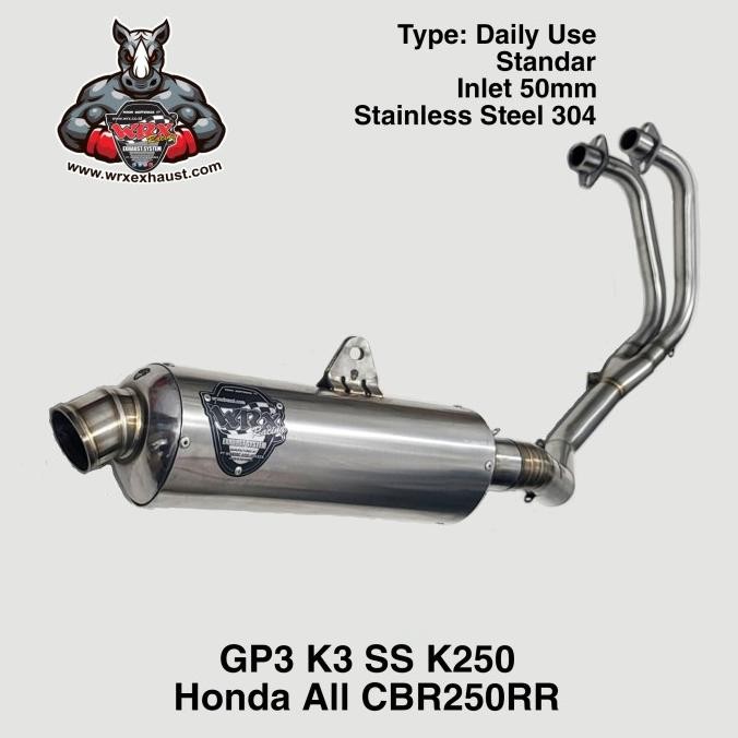 Knalpot WRX GP3 SS K250 CBR250RR