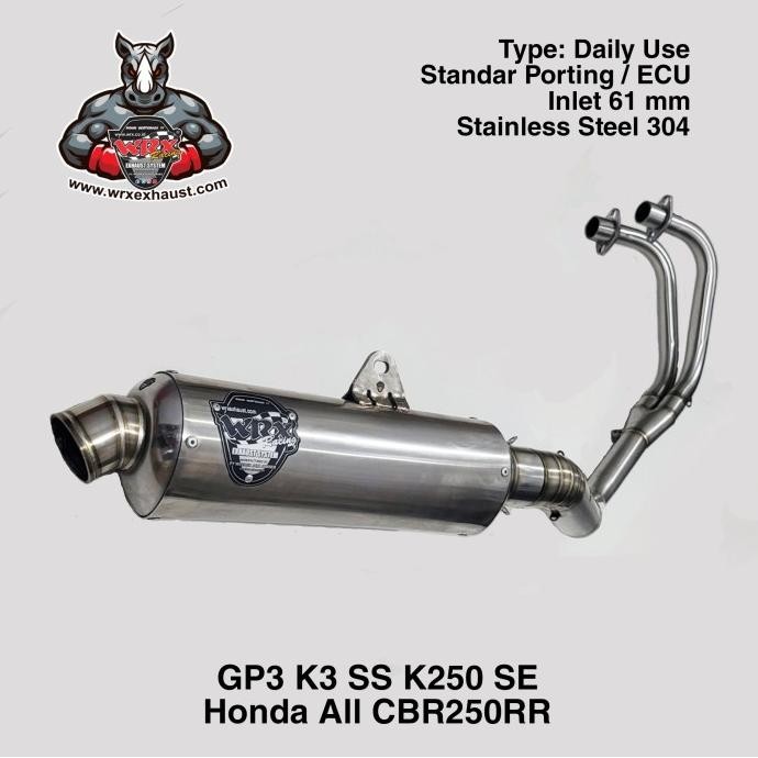 Knalpot WRX GP3 SS K3 SE K250 SE CBR250RR