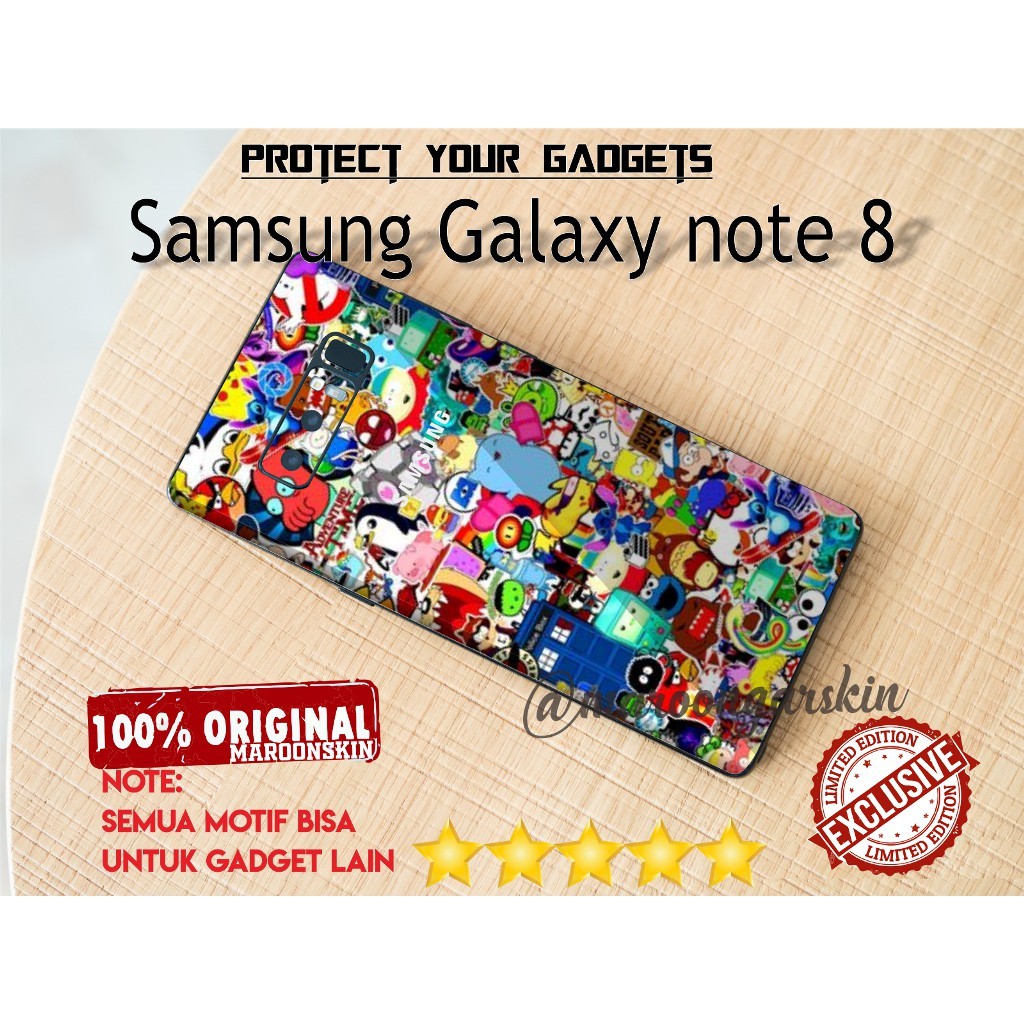 

Premium Cut - Samsung Galaxy Note 8 Doodle 02 Garskin Stiker / Case Custom Terlaris 2PCS/ Fullbody