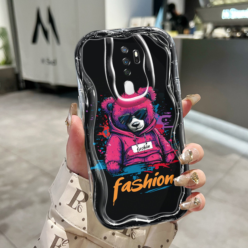 Casing Hp Untuk OPPO A5 2020 A9 2020 A31 2020 A8 A11 A11x Case Casing pola beruang Cesing HP Softcas