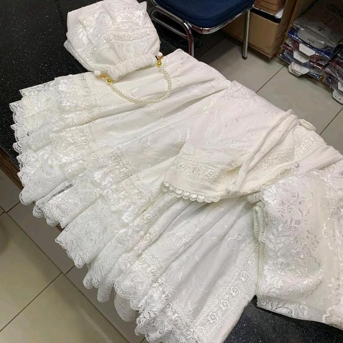 Mukena kaluna putih bordir/ Mukena putih polo linen bordir Terlaris