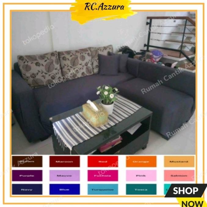 COVER SOFA L PUTUS SARUNG KURSI SOFA LETTER L STRECTH ELASTIS
