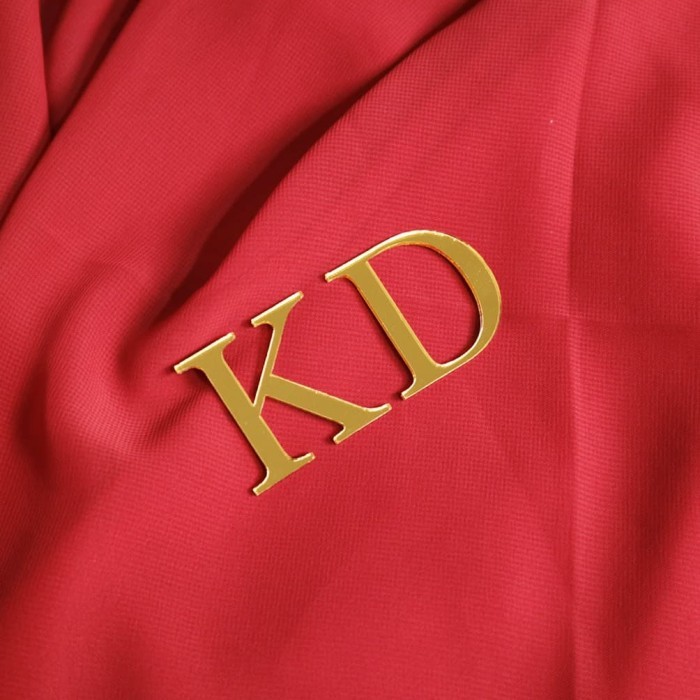 Huruf Timbul Akrilik Mirror Gold | Tinggi 5 cm