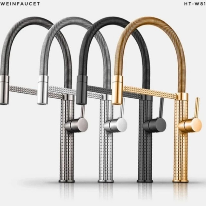 Kran kitchen sink model toto mixer black / Kran sink hitam mixer