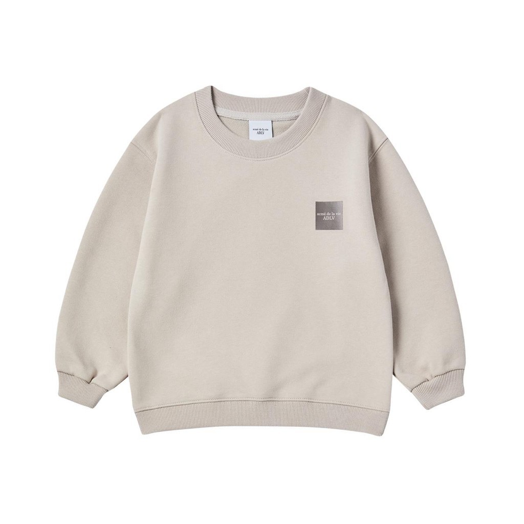 [ADLV] Kids Box Basic Logo Sweatshirt Essential Gray - Sweater Oversized Fit Unisex acme de la vie