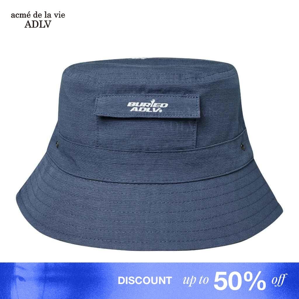[BA X ADLV] Out Pocket Bucket Hat Indigo Blue - Topi Standard Fit Unisex acme de la vie