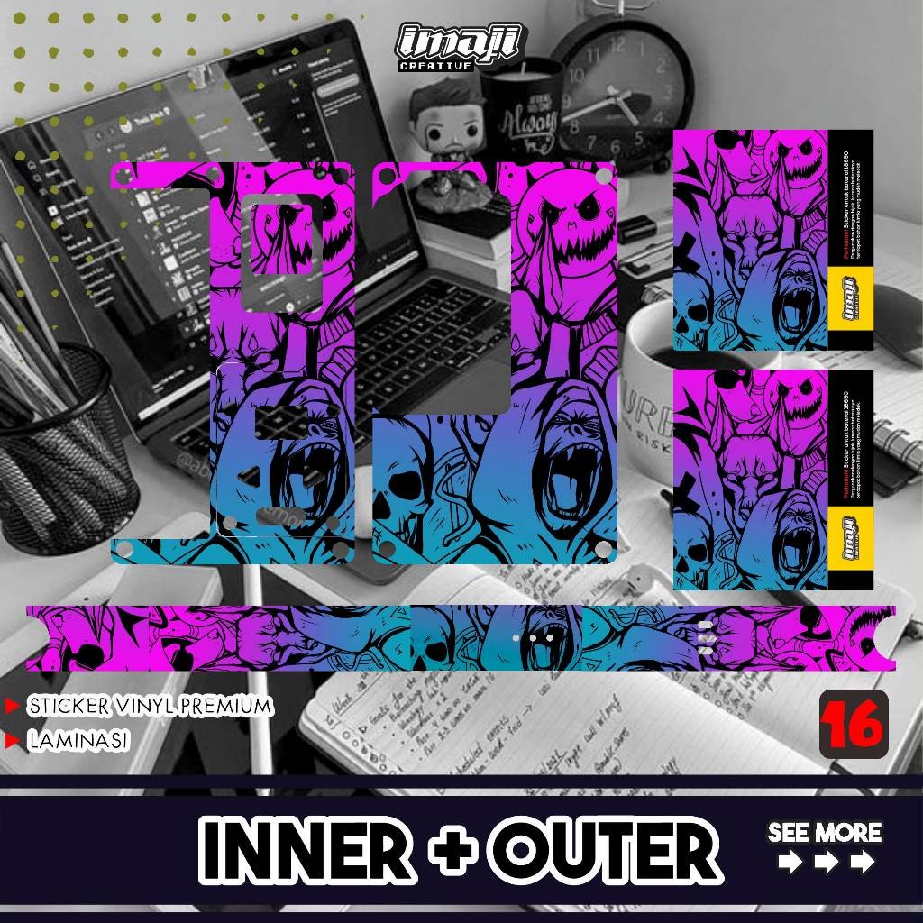 

Premium Cut - Stiker B80 Imaji Creative 16 Garskin Stiker / Case Custom Terlaris 2PCS/ Fullbody