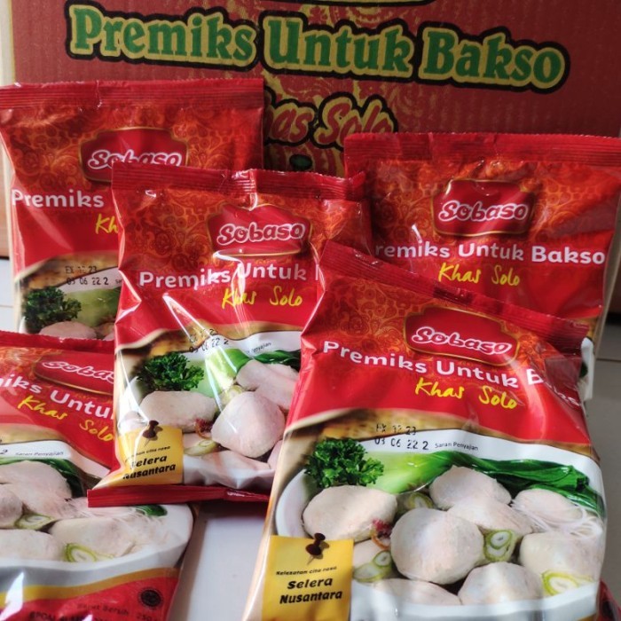 

BARANG TERLARIS Sobaso Tepung Bakso Adonan Khas Solo 250g (1 Dus)