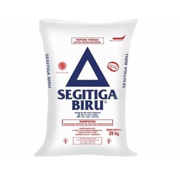 

BARANG TERLARIS Tepung Terigu Segitiga 25 kg [Gojek only]