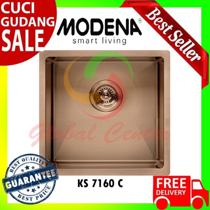 Modena Sink Gold - KS 7160 C - Garansi Resmi