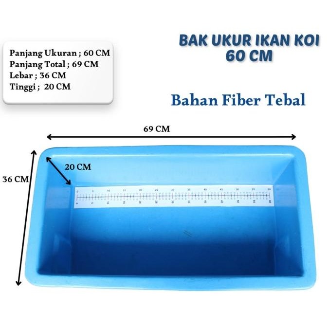 TERBARU - BAK UKUR IKAN KOI 60 Cm Bak Ukur Bahan Fiber Tebal