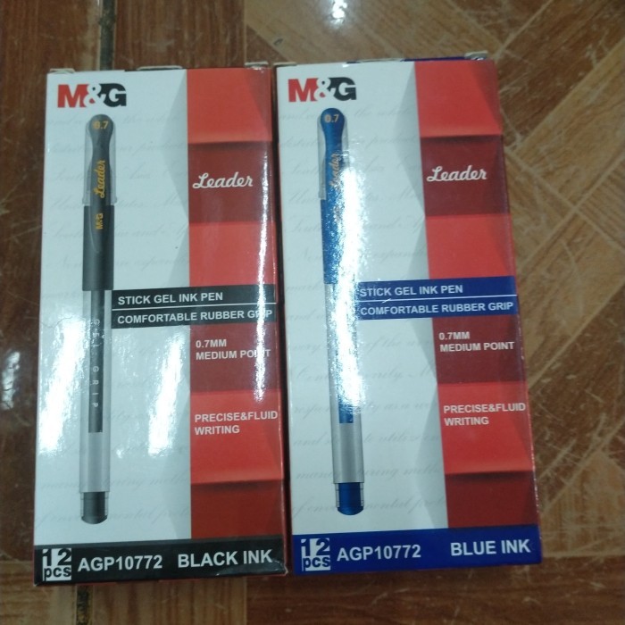 

pulpen m&g type agp 10772 gel pen 0,7 mm blue blac