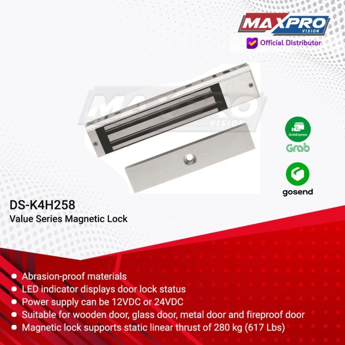TERBARU DS-K4H258S - HIKVISION DOOR MAGNETIC LOCK BISA GOSEND