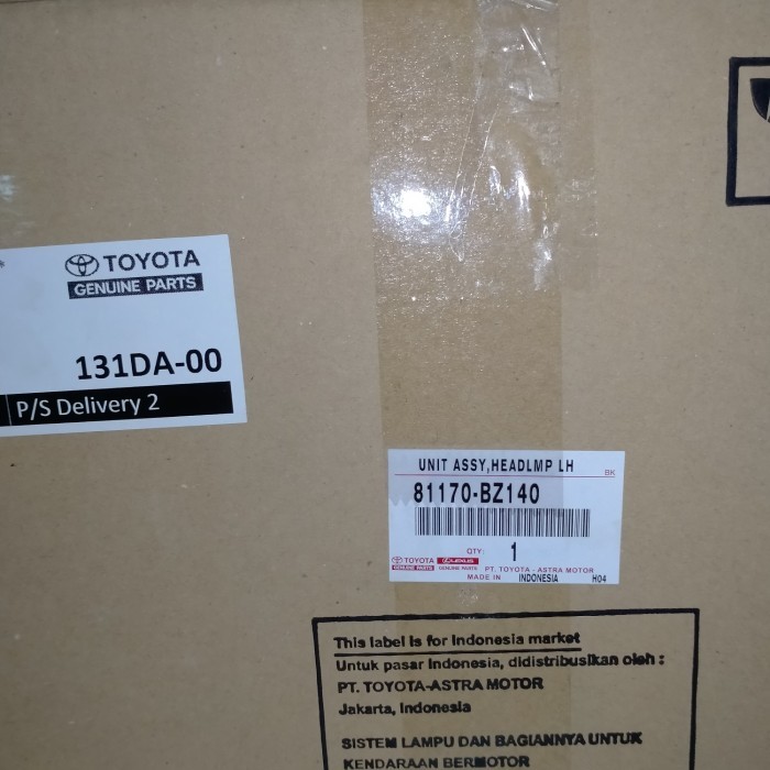 HEADLAMP LAMPU DEPAN KIRI ALL NEW AVANZA XENIA 2012 2013 2014 2015 ORI
