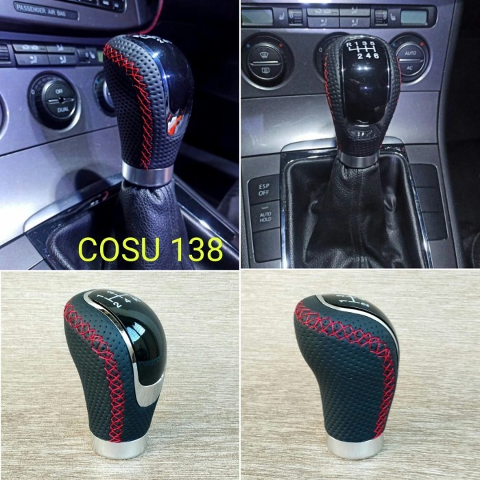 UNIVERSAL SHIFT KNOB TUAS TRANSMISI KULIT MANUAL 6 SPEED