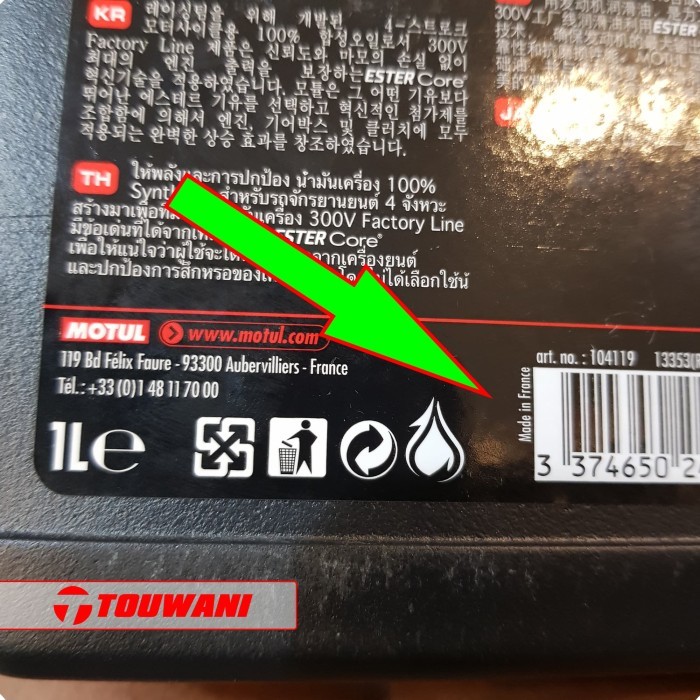 OLI MOTUL 800 2T OLI SAMPING