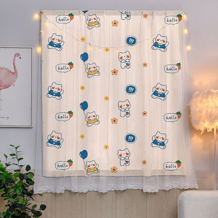 Gorden Jendela Motif Blackout Pintu Tirai Horden Kamar Anak