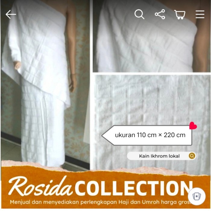 kain ihram laki laki dewasa Exclusive kotak