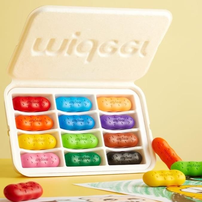 

MIDEER WASHABLE BEESWAX BASED PEAS CRAYON 8 / 12 CRAYON