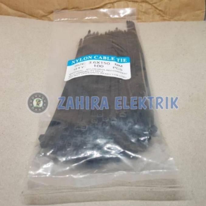 

Ready stock] Kabel Ties / Kabel Tis / Cable Tie 15cm (3.6X150) Hitam
