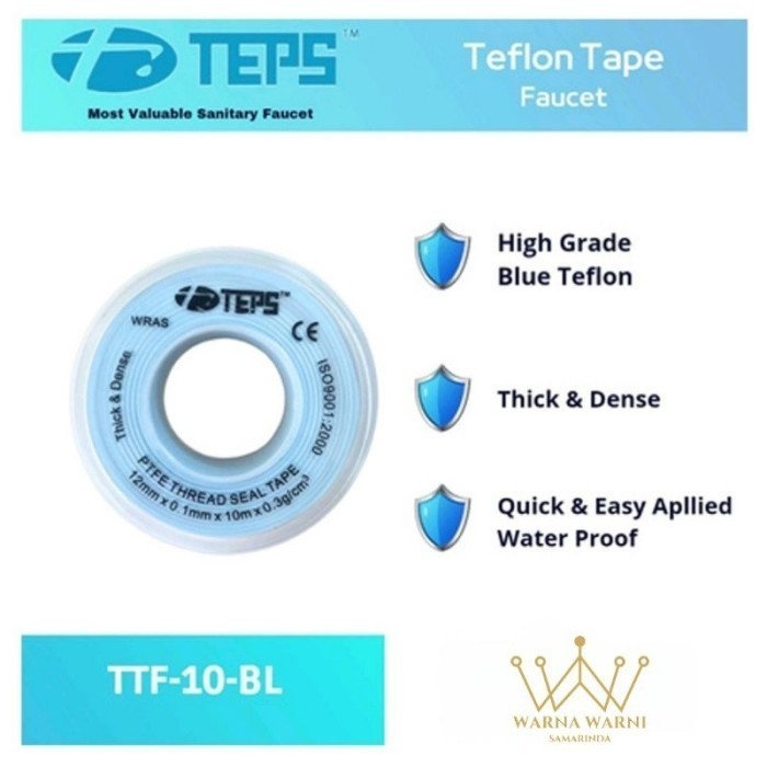 

Ready...Ready...Ready...] Selotip TEPS TTF-10-BL Teflon Tape